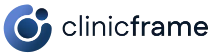 ClinicFrame logo, the clinical AI platform behind ClinicFrame.